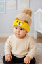 Beige Color Baby Winter Cute Pompom Bear Knitted Woolen Warm Cap CP5075C